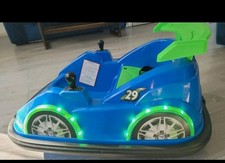 Blue And Green Bumper Car Light Up LED Smyth's Toys Charging Opted Car