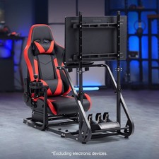 Dardoo Cockpit Del Simulatore Di Corse Con Sedile Rosso E Supporto Per Monitor