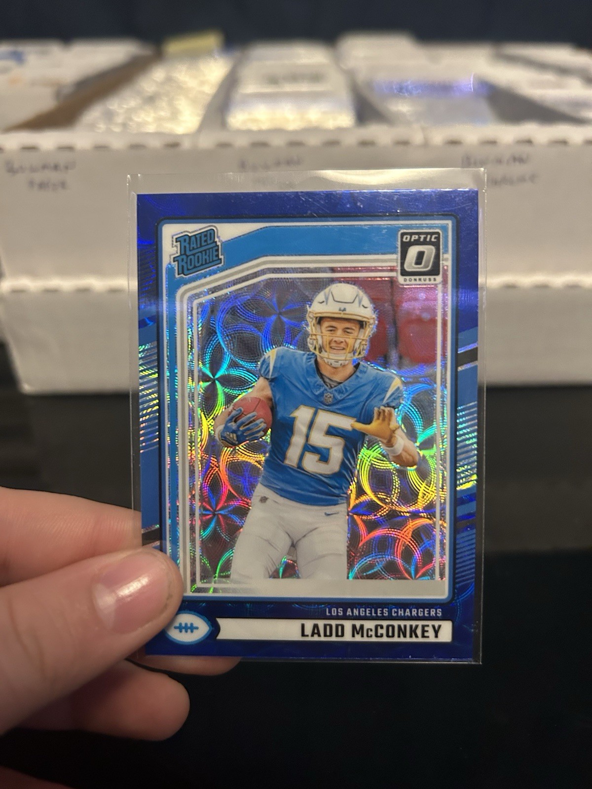2024 Panini Donruss Optic Preview Blue Scope Ladd McConkey