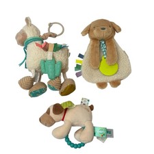 Itzy Ritzy Llama Link Love Plush Teething Toy Trevor the puppy Buddy Dog Taggies