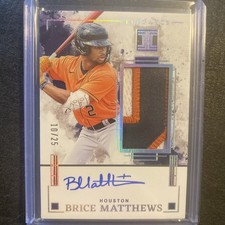 2025 Panini Impeccable Elégance Jersey Autographs /25 Brice Matthews #EJA-BM RC