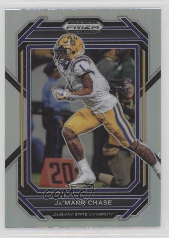 2023 Panini Prizm Draft Picks Silver Prizm Ja'Marr Chase #46 17p7