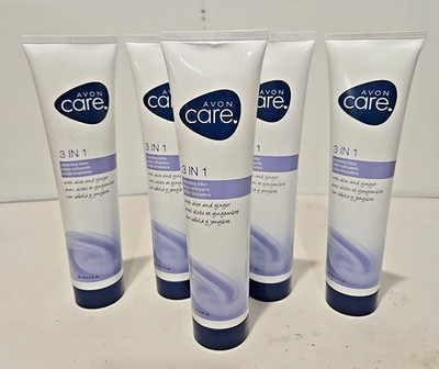 Avon Care 3 In 1 Cleansing Lotion With Aloe and Ginger - 3.4 oz 3 in set