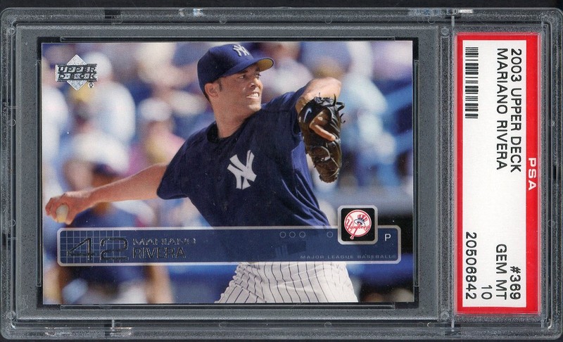 2003 TOPPS #369 MARIANO RIVERA YANKEES PSA 10 GEM MINT 563532 (KYCARDS)