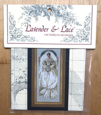 Lavender  Lace WHITE LACE Victorian Bride Cross Stitch Chart Pattern  L L40 