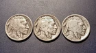 Nice 1918-P,D & S Buffalo Nickels