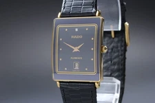 [Near MINT] RADO FLORENCE 160.3605.2 24mm Black Date Quartz Men's Watch JAPAN