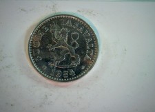 Finland 1984 10 Pennia Finland 10 Pennia (lion arms) Coin