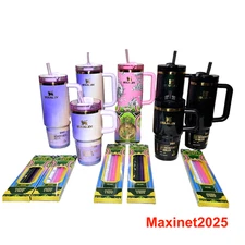 COMBO OF 13 STANLEY x Wicked For Good Quencher Tumblers 40oz 30oz 20oz Straws