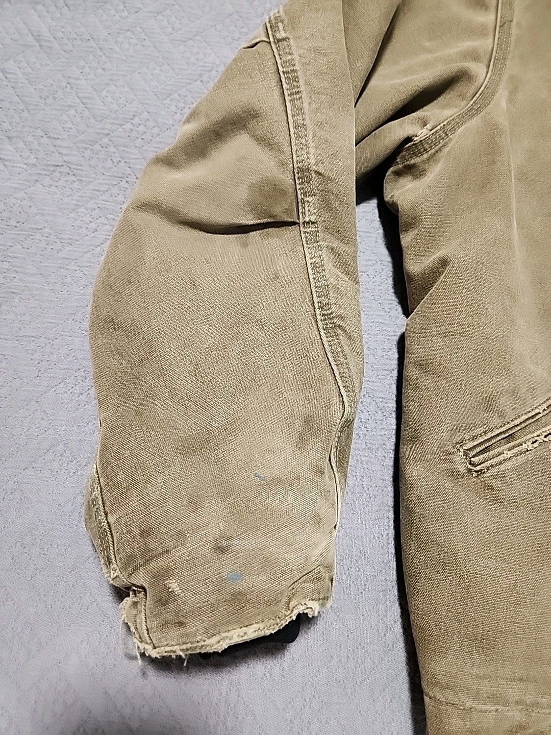 Carhartt Men's Brown J141 MRH Hooded Full Zip Outdoor Jacket Size Large