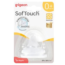 Pigeon SofTouch 3 Peristaltic Plus Teat SS 1 Pack