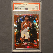 Panini Prizm 2019-20 Rui Hachimura Red Ice Prizm RC #255 PSA 9 Wizards