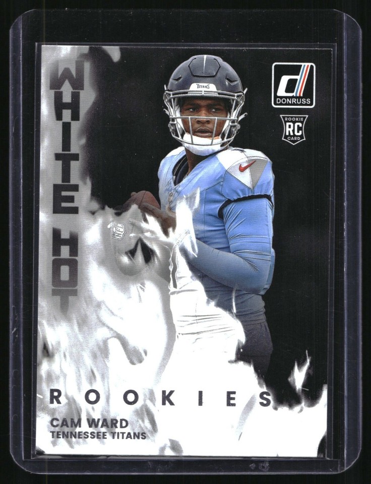2025 Donruss Cam Ward #WHR-CMW White Hot Rookies Tennessee Titans