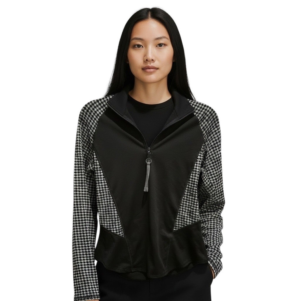 Quarter Zip Athletic Pullover Performance Running… - image 1