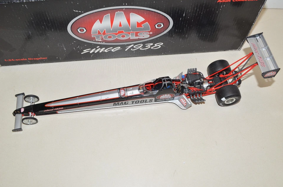 Vintage 1998 Revell MAC TOOLS DRAGSTER 1:24 Scale Diecast Collectible With Box - Image 2 of 4