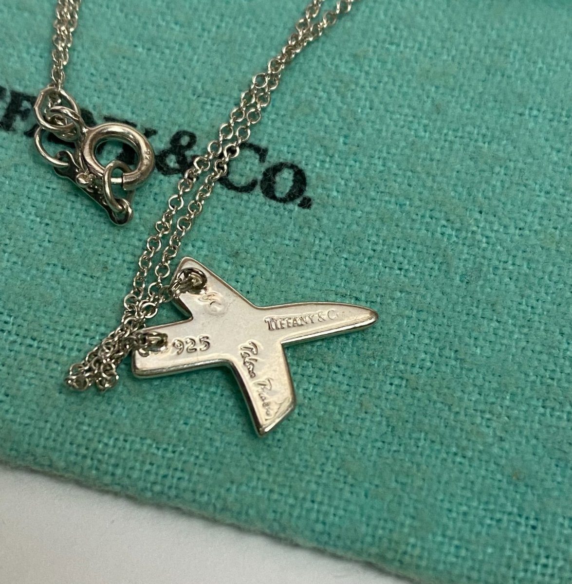 Tiffany & Co. Paloma Picasso Top Cross Kiss Necklace Silver 925 | eBay