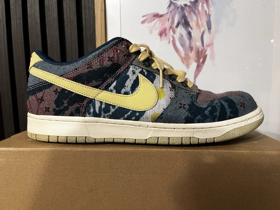 Size UK 9 - Nike Dunk Low Lemon Wash Community Garden, photo 1 of 5