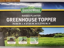 Groundwork's Raised planter greenhouse topper NEW 70.86"L x27.55"Wx 27.95"H