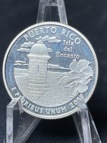 2009 S Silver Proof Washington Quarter, Puerto Rico, 90% Silver - Picture 2 of 2