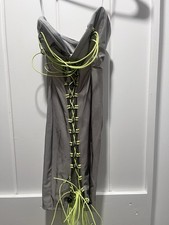 Fashion Nova Landry Reflective Mini Dress with bungee straps