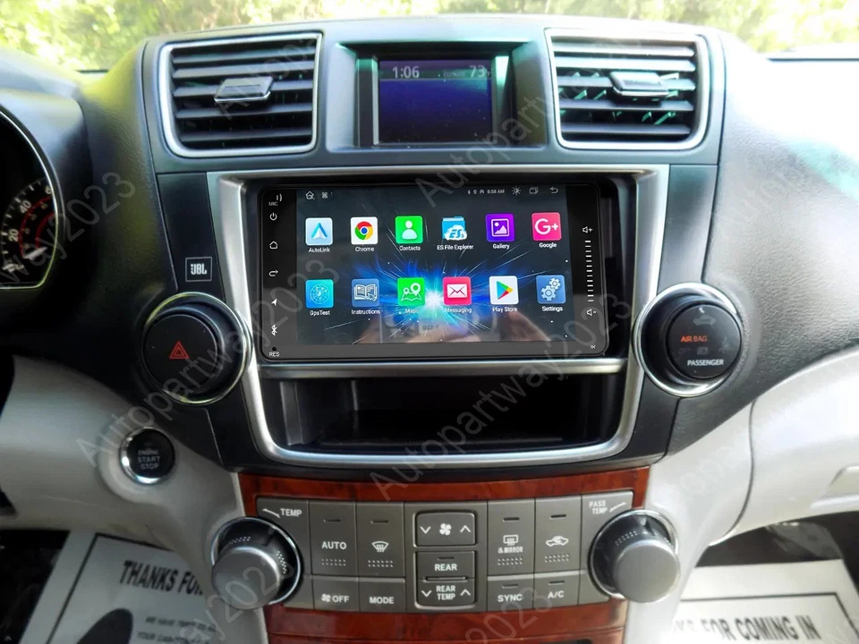 7" Android 15 Car Radio Stereo CarPlay GPS NAVI For Toyota Highlander 2008-2013 Foto 3 de 4