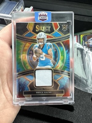 2023 Panini Select - Rookie Swatches Bryce Young Tie-Dye Prizm /25 Chaser Read