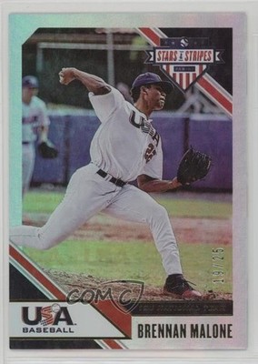 2020 Panini USA Baseball Stars & Stripes 19/25 Brennan Malone #100 7fb