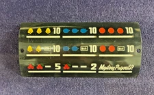 Antique Slot Machine Parts - Mills ENGLISH High Top Mystery Payout Award Card