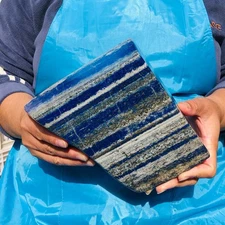 9.2LB Natural Gem Lapis Lazuli Mineral Specimen Deep Blue healing gift