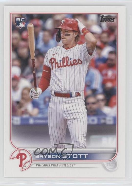 2022 Topps Update Bryson Stott (Batting in Pinstriped Jersey) #US224 0nr3