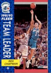 1991-92 Fleer #374 Rex Chapman TL - BSK