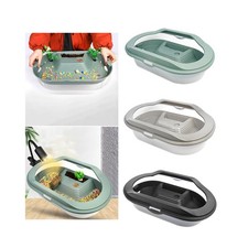 Turtle Tank Easy to Change Water Reptile Habitat for Tortoise Lizards Crabs