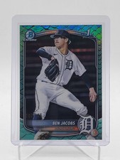 BEN JACOBS 2025 BOWMAN DRAFT 1ST AQUA REPTILIAN REFRACTOR /125 #BDC-141 Q3855
