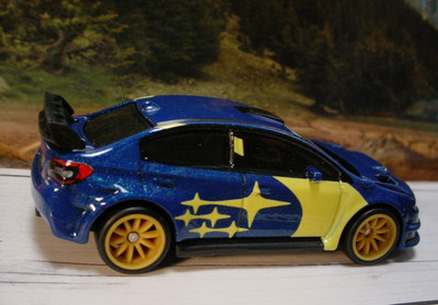 Hot Wheels Premium '16 SUBARU WRX STI  blue; yellow 2023 Car Culture loose