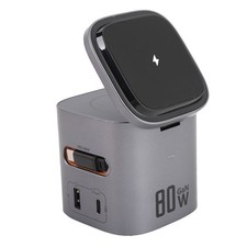 Wireless Charging Station GaN 80W 6 In 1 PD Fast Charging Wireless Charging Cube