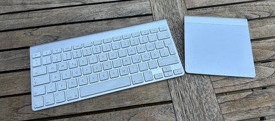 Apple Wireless Keyboard A1314 & Magic Trackpad A1339 im Bundle   Top Zustand