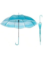 XiranYien Jellyfish Transparent Umbrella, Romantic One size, Blue 2Pcs 