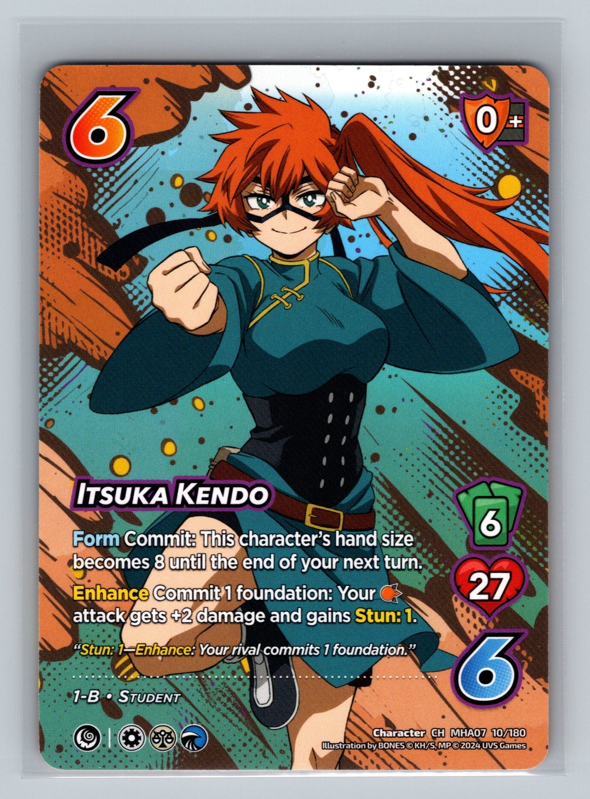 Itsuka Kendo MHA07 10/180 UniVersus CCG My Hero Academia Girl Power CH RARE UVS