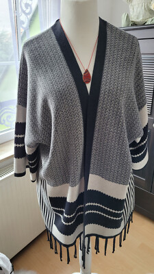 Stopp!!!!  Cardigan ,,Verpass'' schwarz/grau/crem gemustert Gr.44 NEU!!!!!