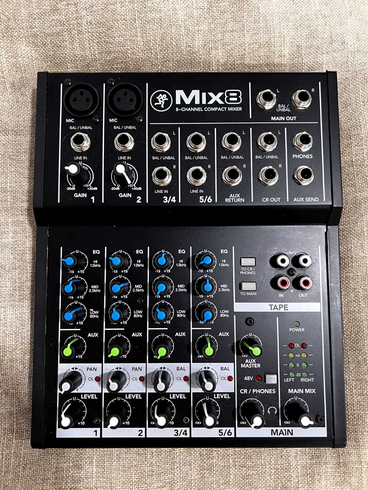 Model 8 Mix Mackie MIX8 8 channel Compact Mixer 663961044904| eBay