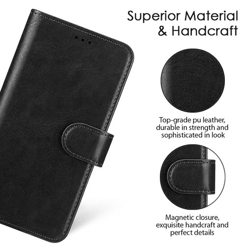For Xiaomi Redmi Note 11 11S - Synthetic Leather Flip Case Wallet Magnetic Cover - Picture 3 of 5