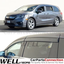 WellVisors Window Visors 18-24 For Honda Odyssey Window Deflectors Deflectors