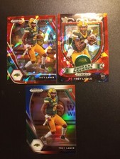 Trey Lance Prizm Lot Red Cracked Ice, Red White Blue. Crusade..
