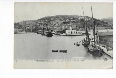 Algeria Philippeville View Of The City Taken From The Mole