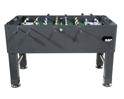 PREMIUM FOOSBALL SOCCER TABLE in BLACK~BERNER BILLIARDS~TELESCOPIC RODS~MAN CAVE