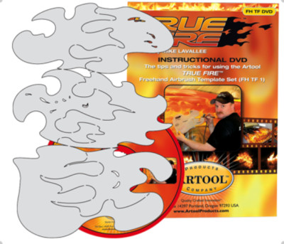 Artool Mini Series True Fire / 3 Airbrush Schablonen + DVD / Custompainting