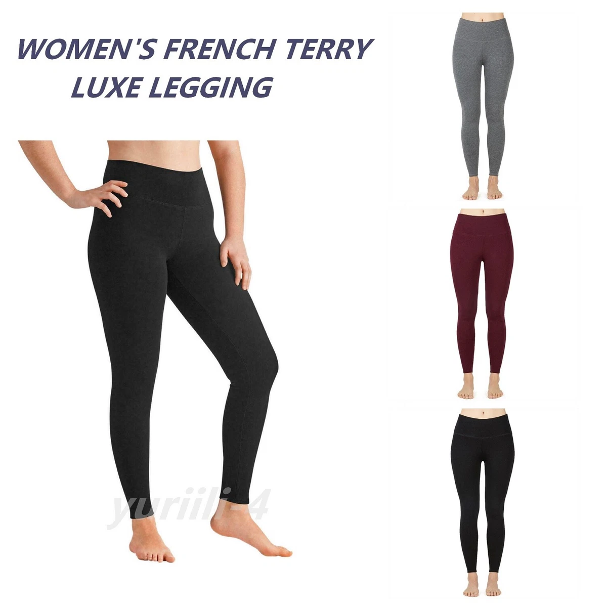 WOMEN'S FRENCH TERRY LUXE LEGGING BY MEMBER'S MARK