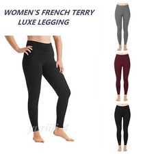 WOMEN'S FRENCH TERRY LUXE LEGGING BY MEMBER'S MARK SELECT COLORS  SIZES NEW