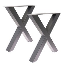 Tischgestell Kreuztisch X-Gestell Kreuzgestell Loft Fabrik Anthrazit DB703 Tisch