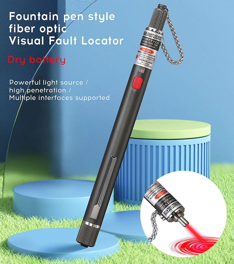 New 5KM-50KM Visual Fault Locators VFL Red light source FTTH Fiber testing pen - Image 3 of 4